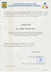 Atestat ANRE Tip C2A