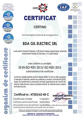 certificat ISO